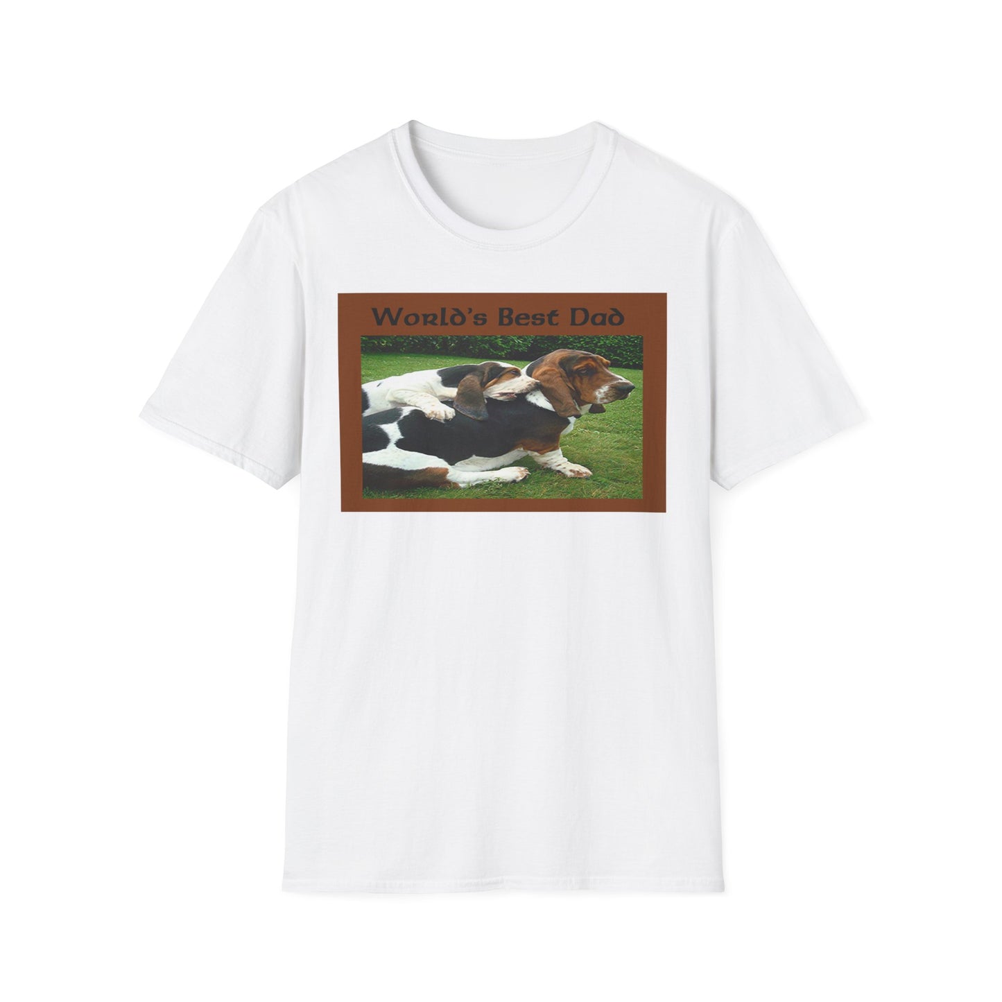 Father's Day Basset Hounds World's Best Dad T-Shirt