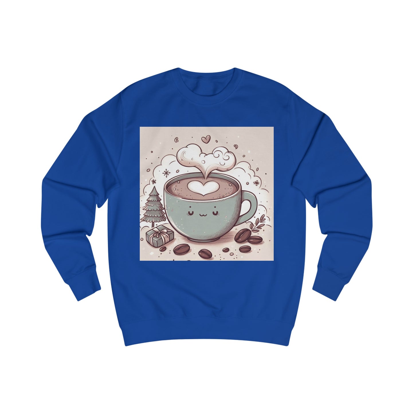 Coffee Love Christmas Cute Cartoon Sweatshirt