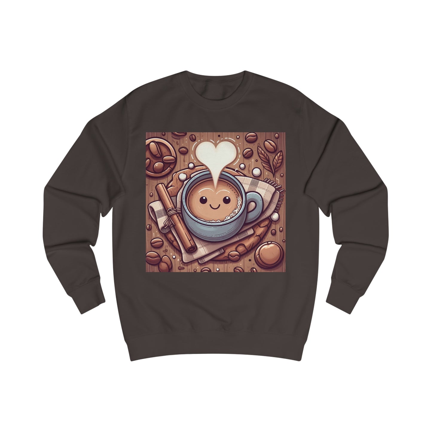 Coffee Love Winter Warmer Cute Cartoon Sweatshirt