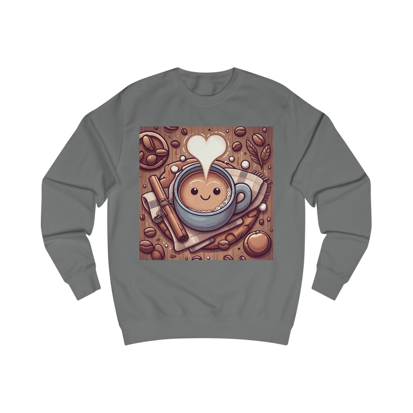 Coffee Love Winter Warmer Cute Cartoon Sweatshirt