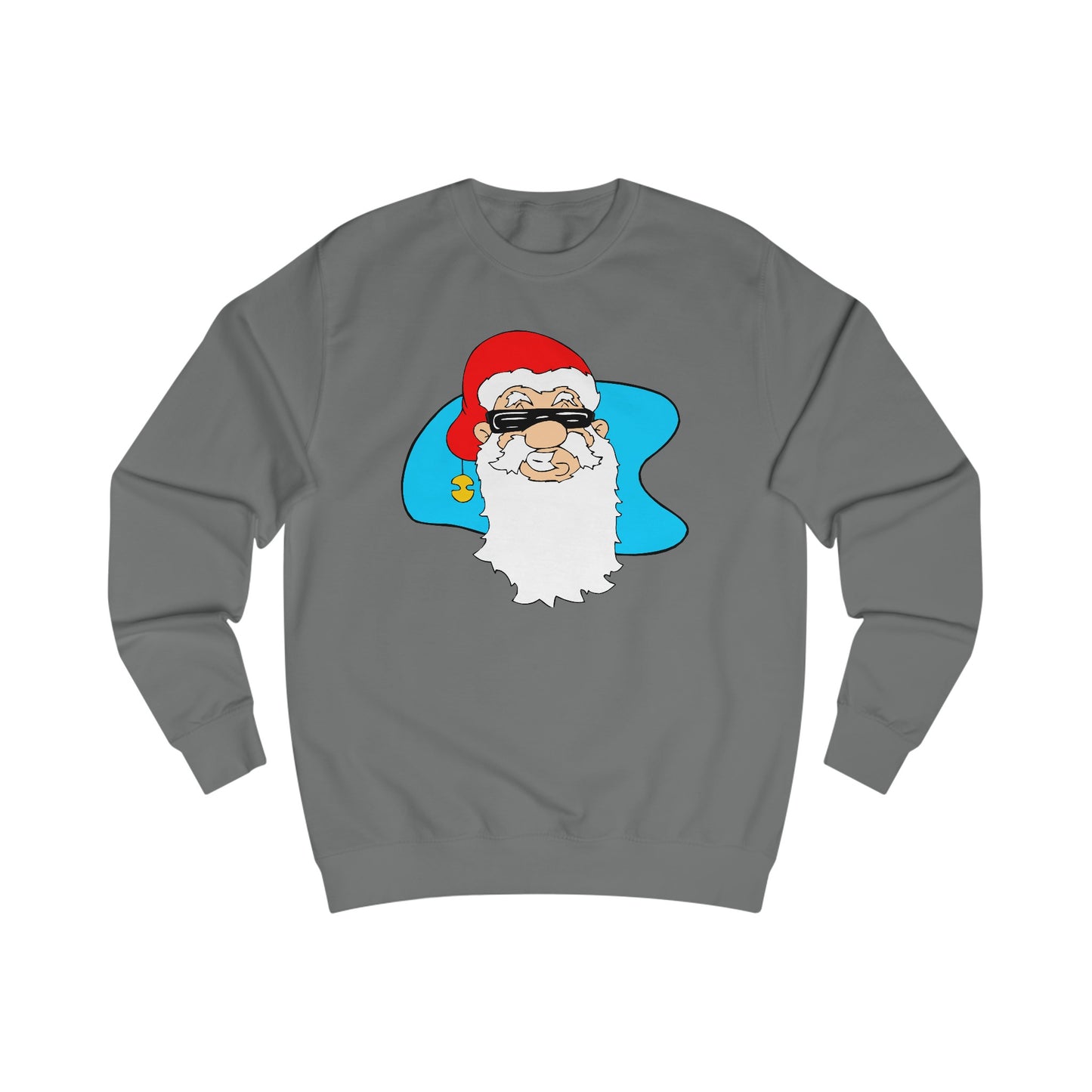 Cool Christmas Santa Claus In Sunglasses Sweatshirt