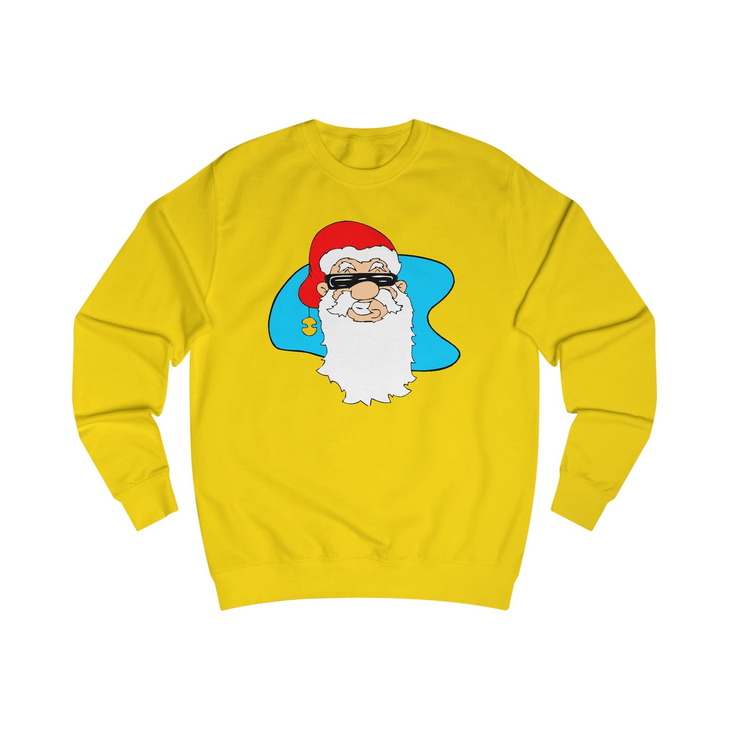 Cool Christmas Santa Claus In Sunglasses Sweatshirt