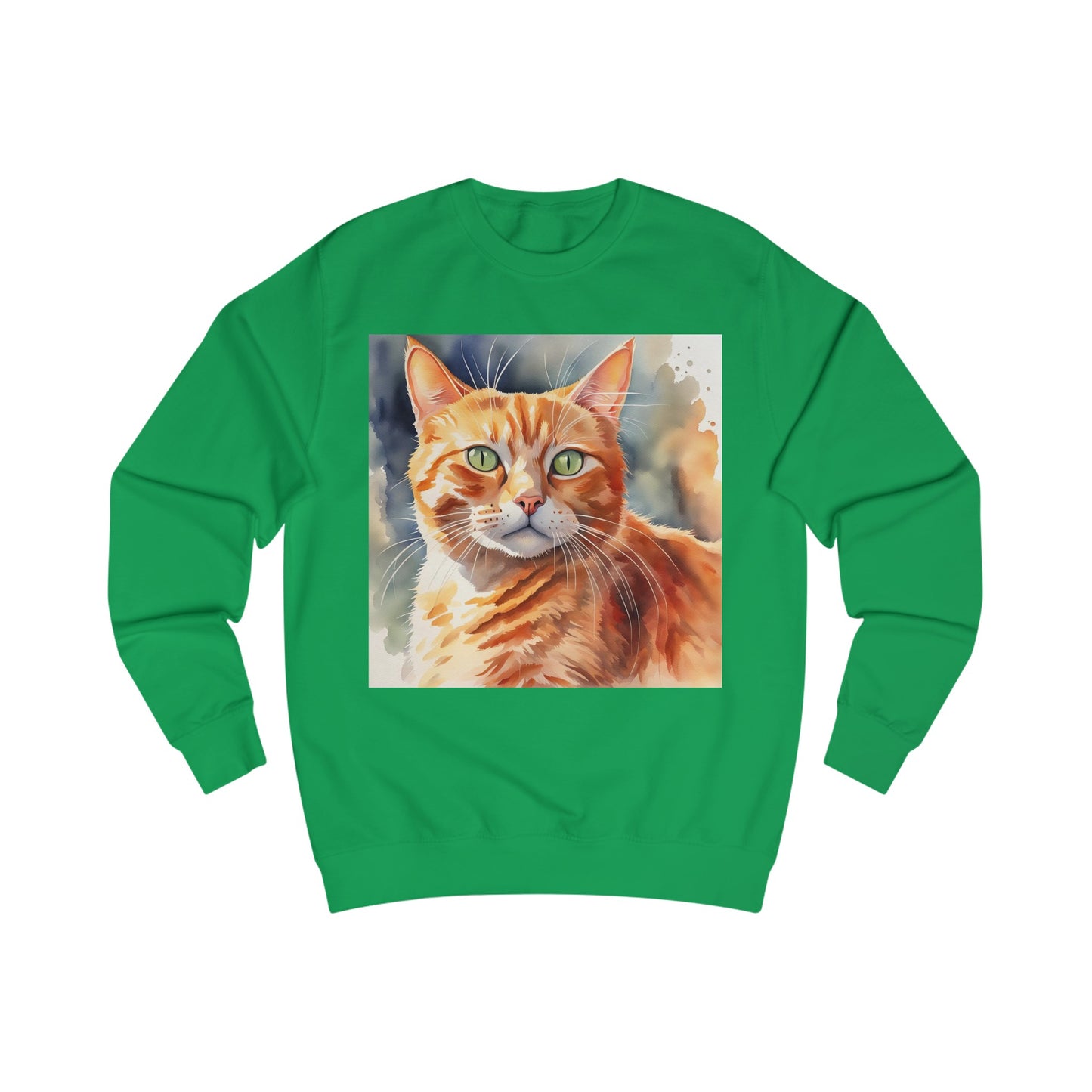 Ginger Cat Cute Watercolor Sweatshirt