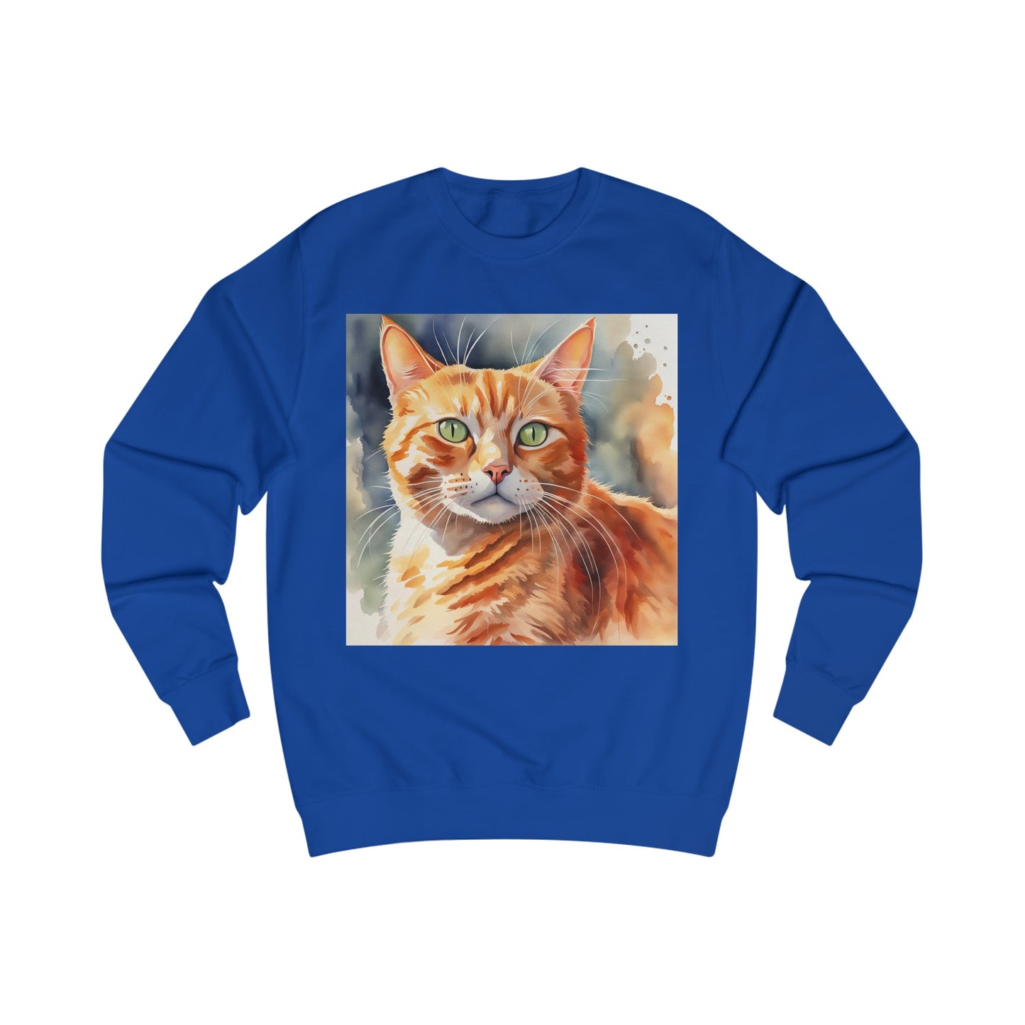 Ginger Cat Cute Watercolor Sweatshirt