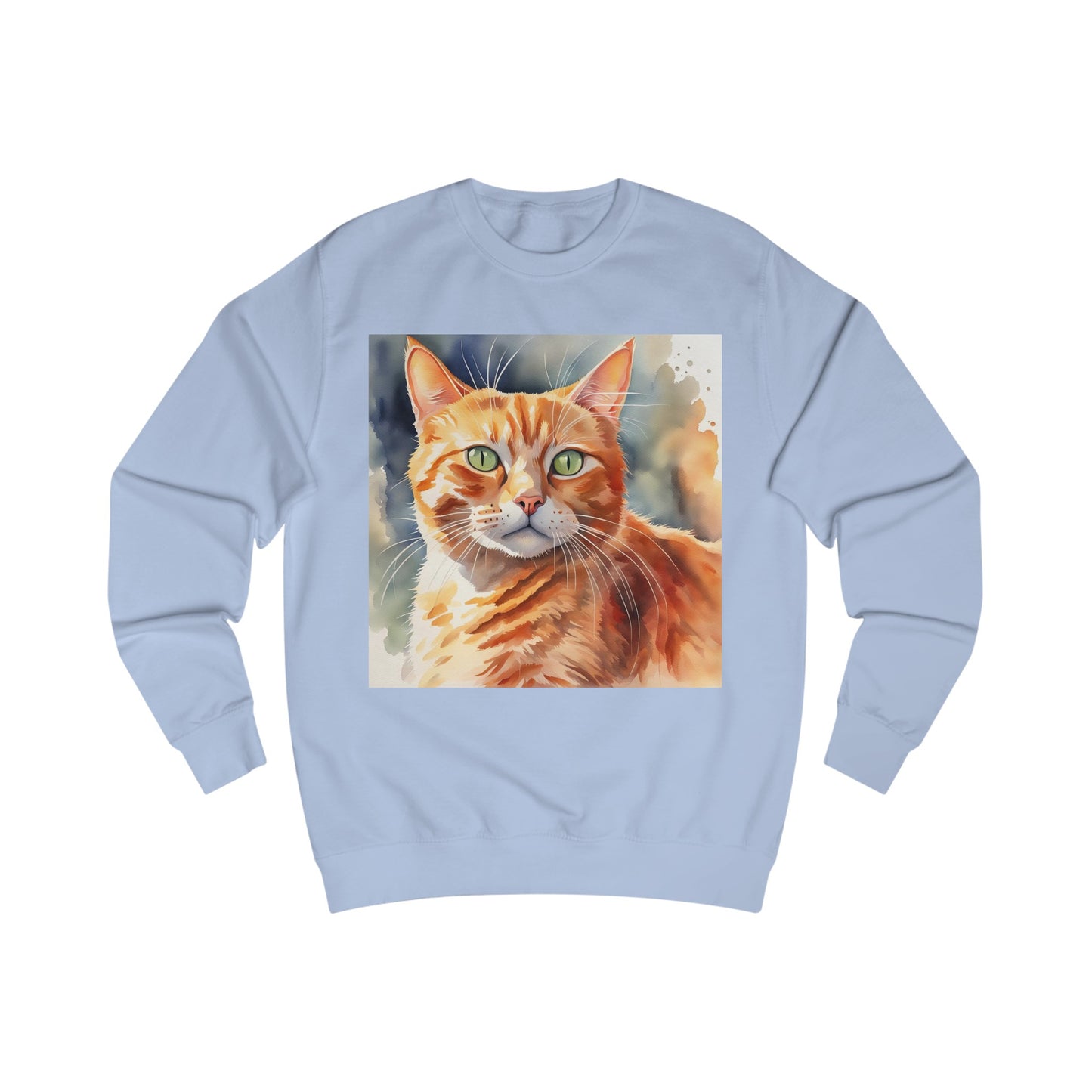 Ginger Cat Cute Watercolor Sweatshirt