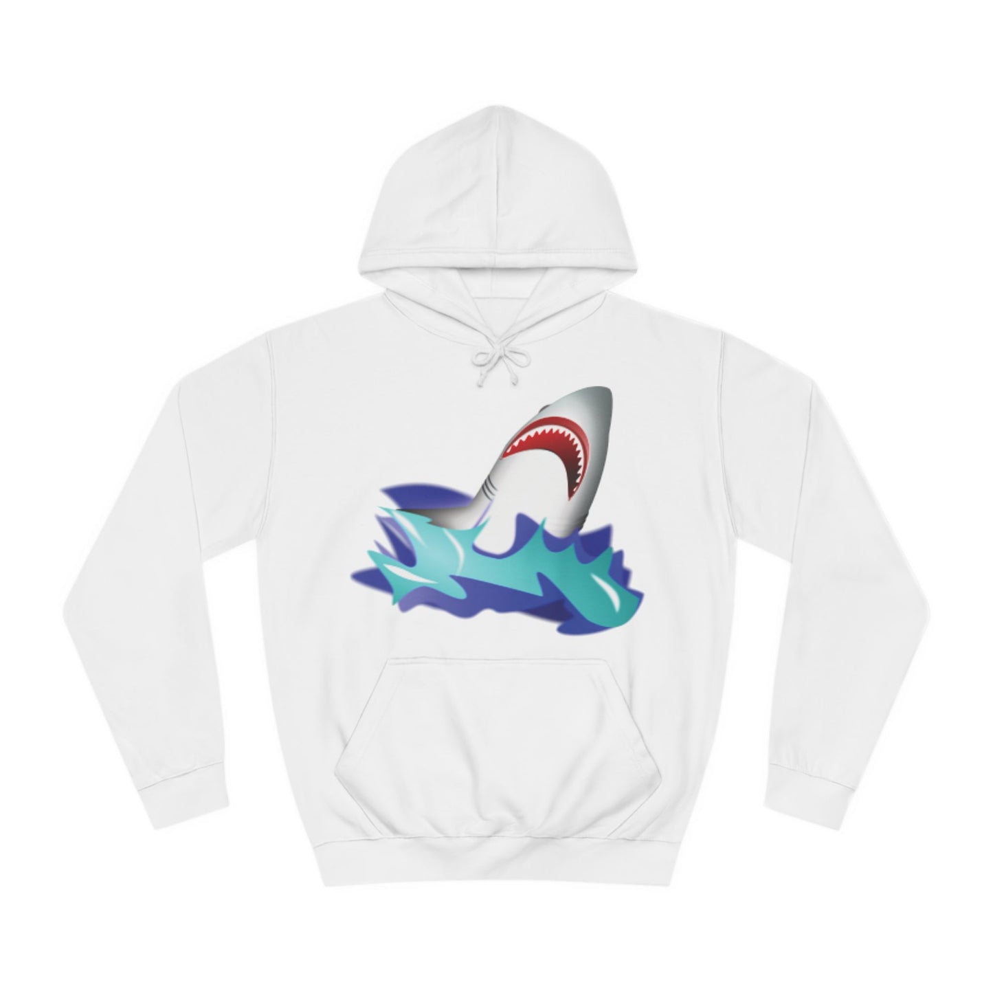 Great White Shark Rise Cartoon Hoodie