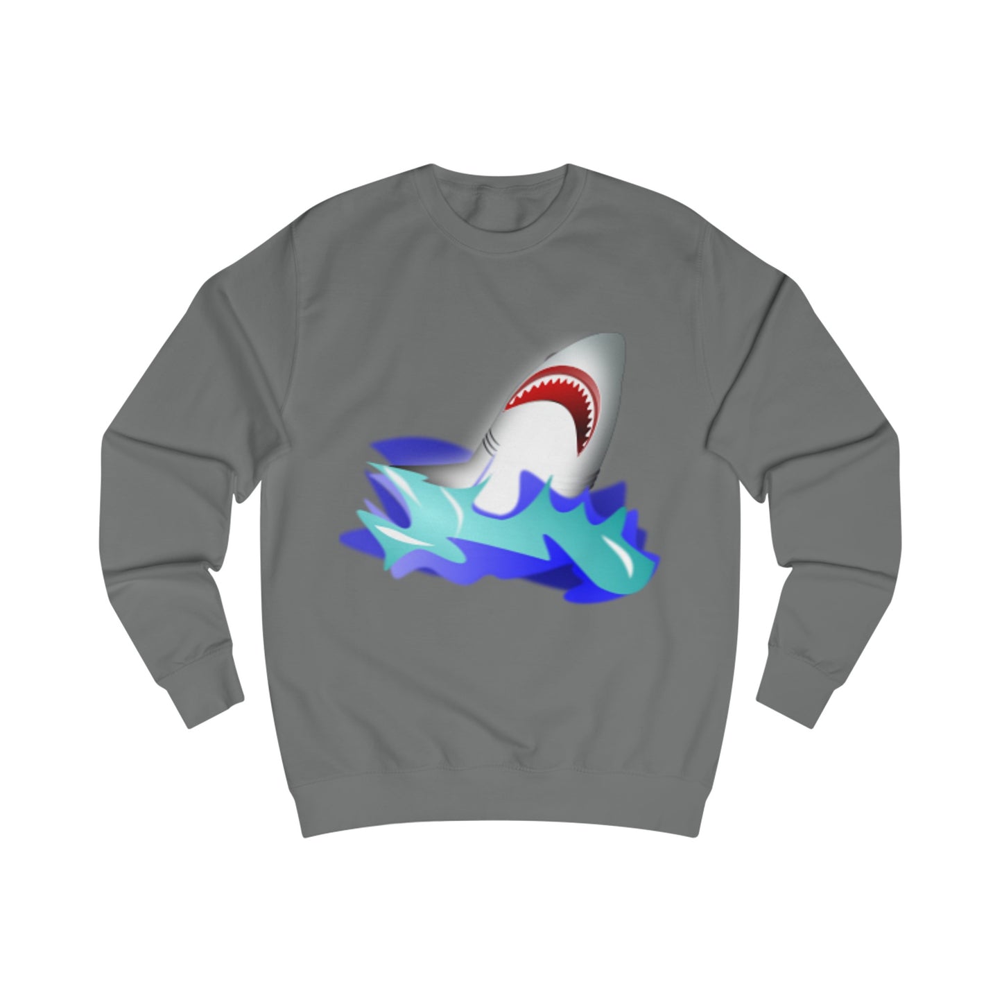 Great White Shark Rise Cartoon Sweatshirt