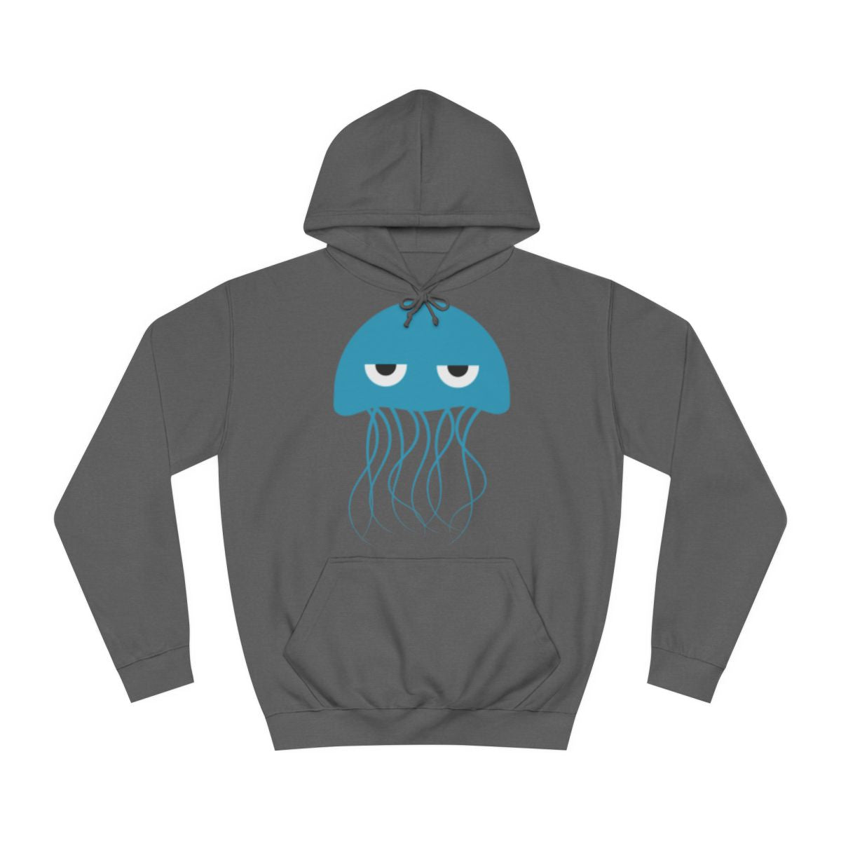 Grumpy Blue Jellyfish Hoodie