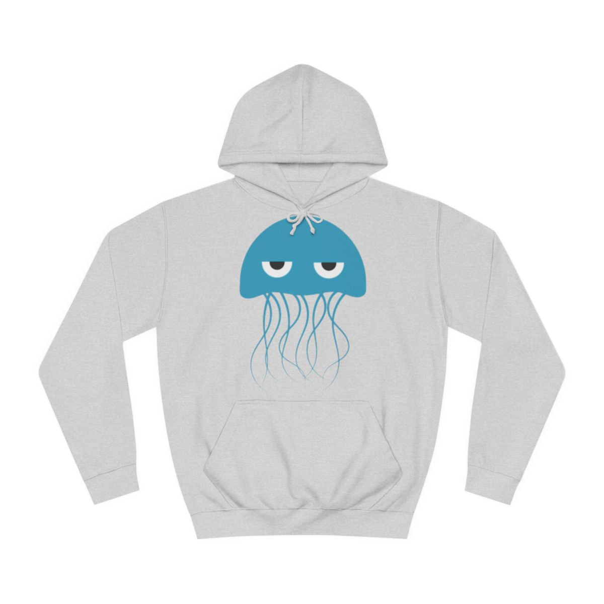 Grumpy Blue Jellyfish Hoodie