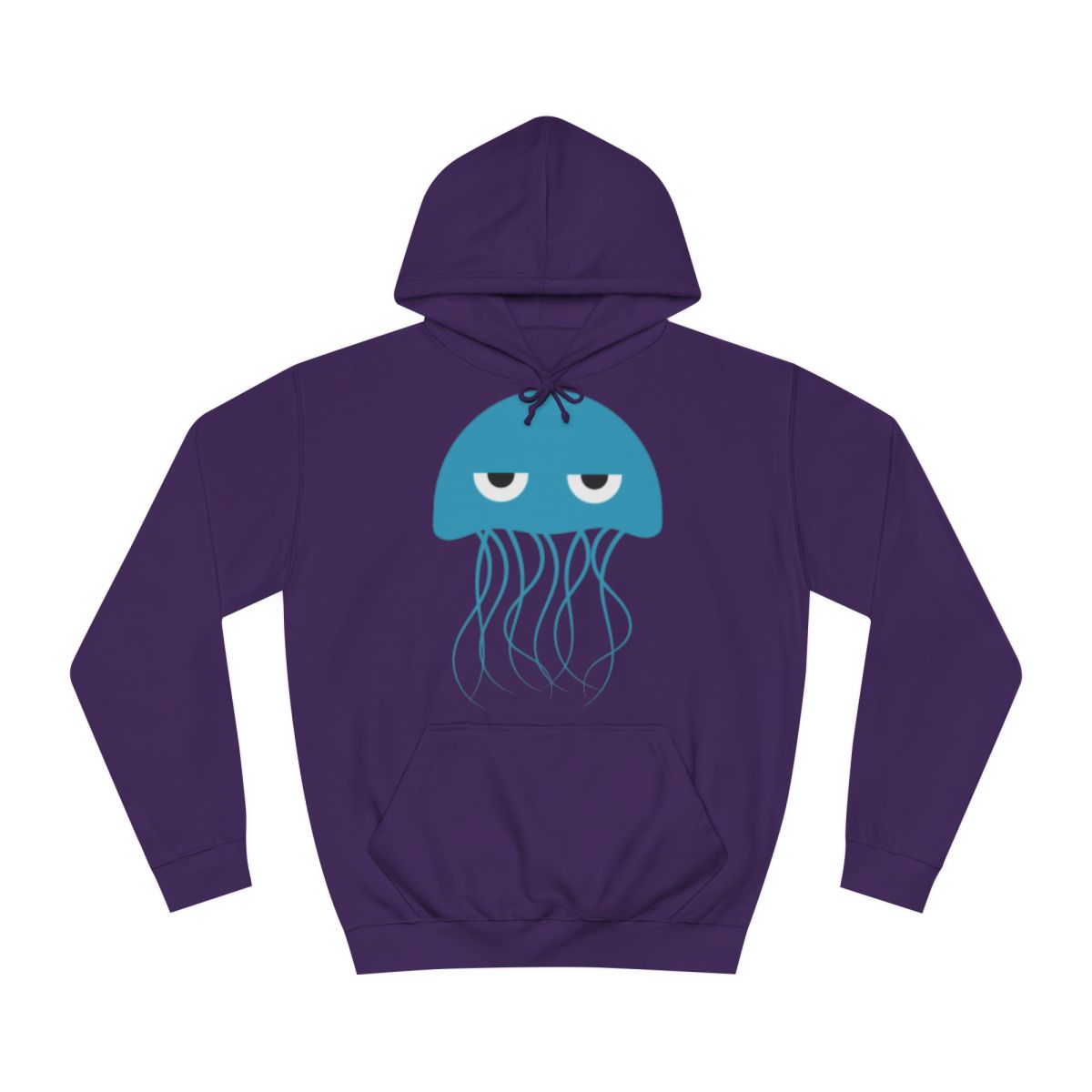 Grumpy Blue Jellyfish Hoodie