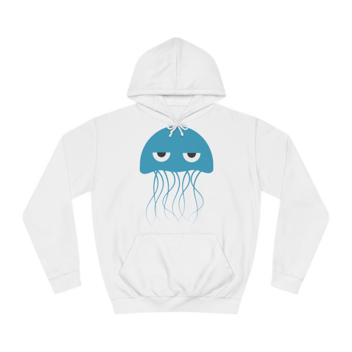 Grumpy Blue Jellyfish Hoodie