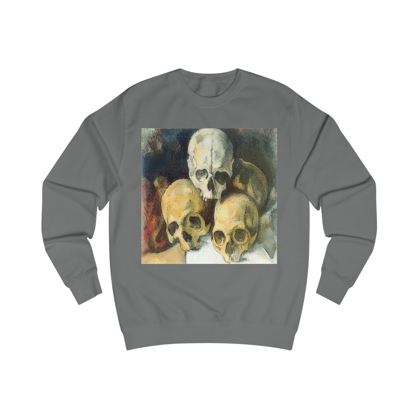 Vintage Pyramid of Skulls Classical Painting Sweatshirt