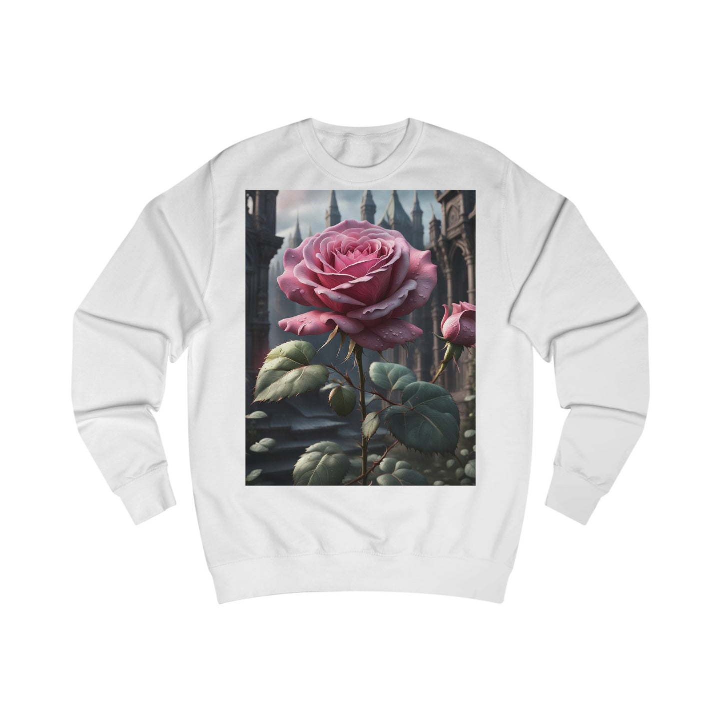 Pink Gothic Fantasy Rose Sweatshirt