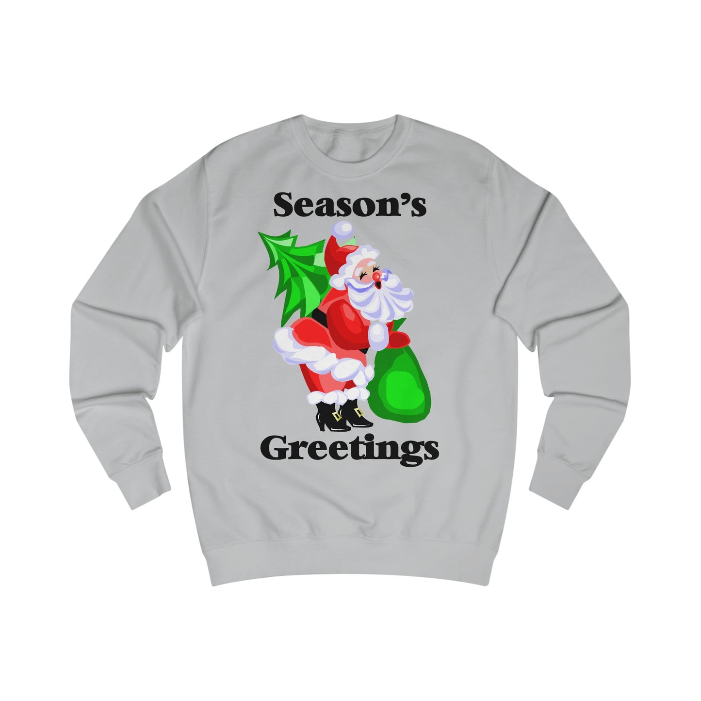 Season's Greeting Santa Claus Christmas Sweatshirt