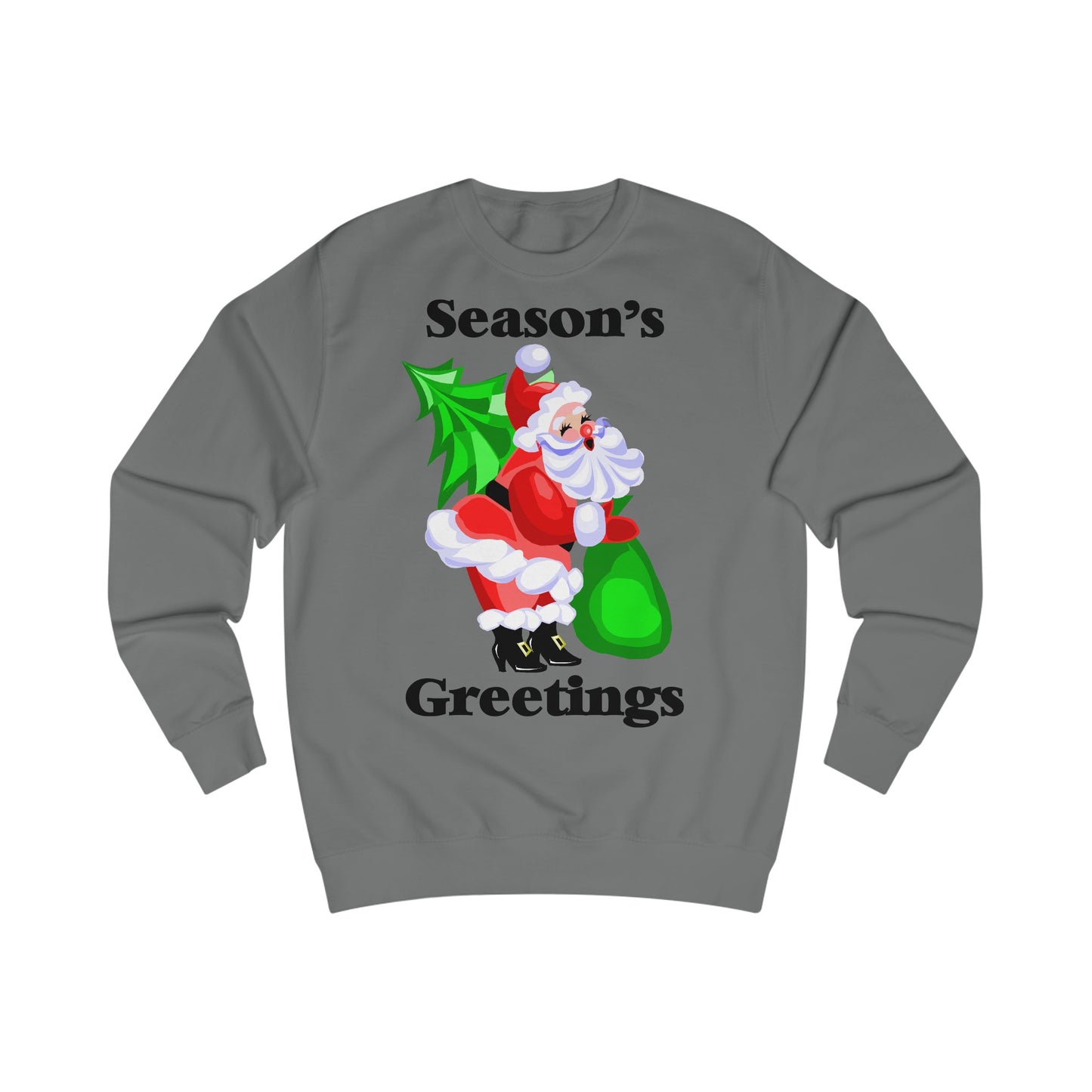 Season's Greeting Santa Claus Christmas Sweatshirt