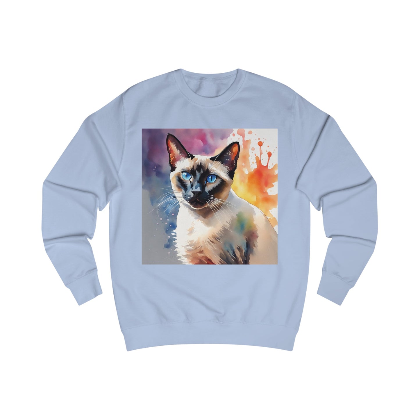 Siamese Cat Cute Watercolor Sweatshirt