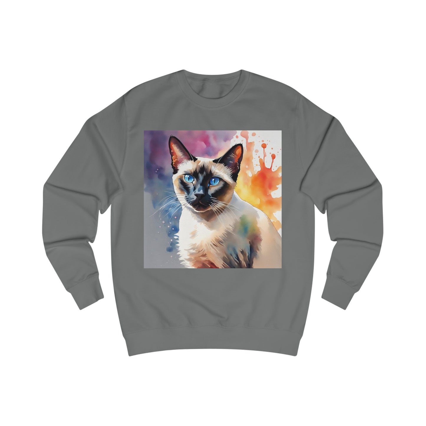 Siamese Cat Cute Watercolor Sweatshirt