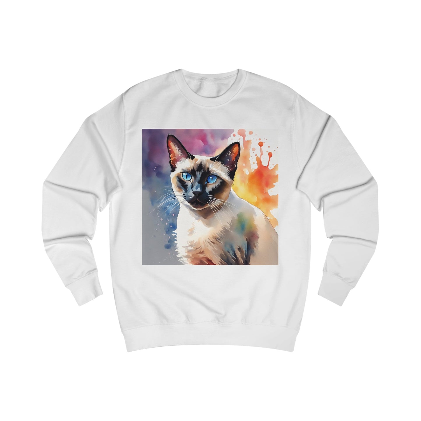 Siamese Cat Cute Watercolor Sweatshirt