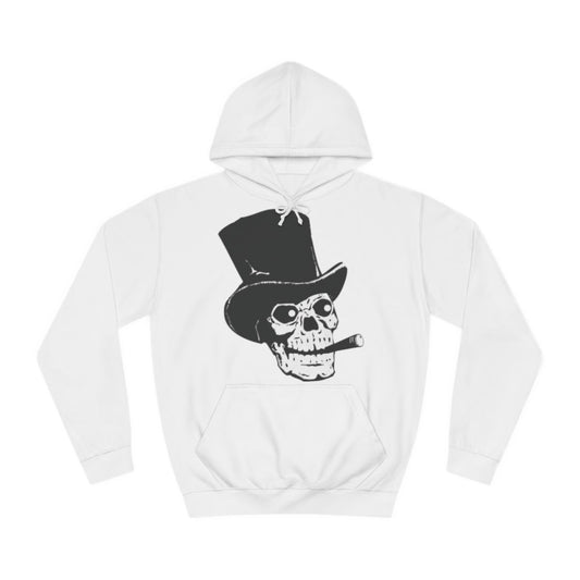 Skull With Top Hat And Cigar Hoodie