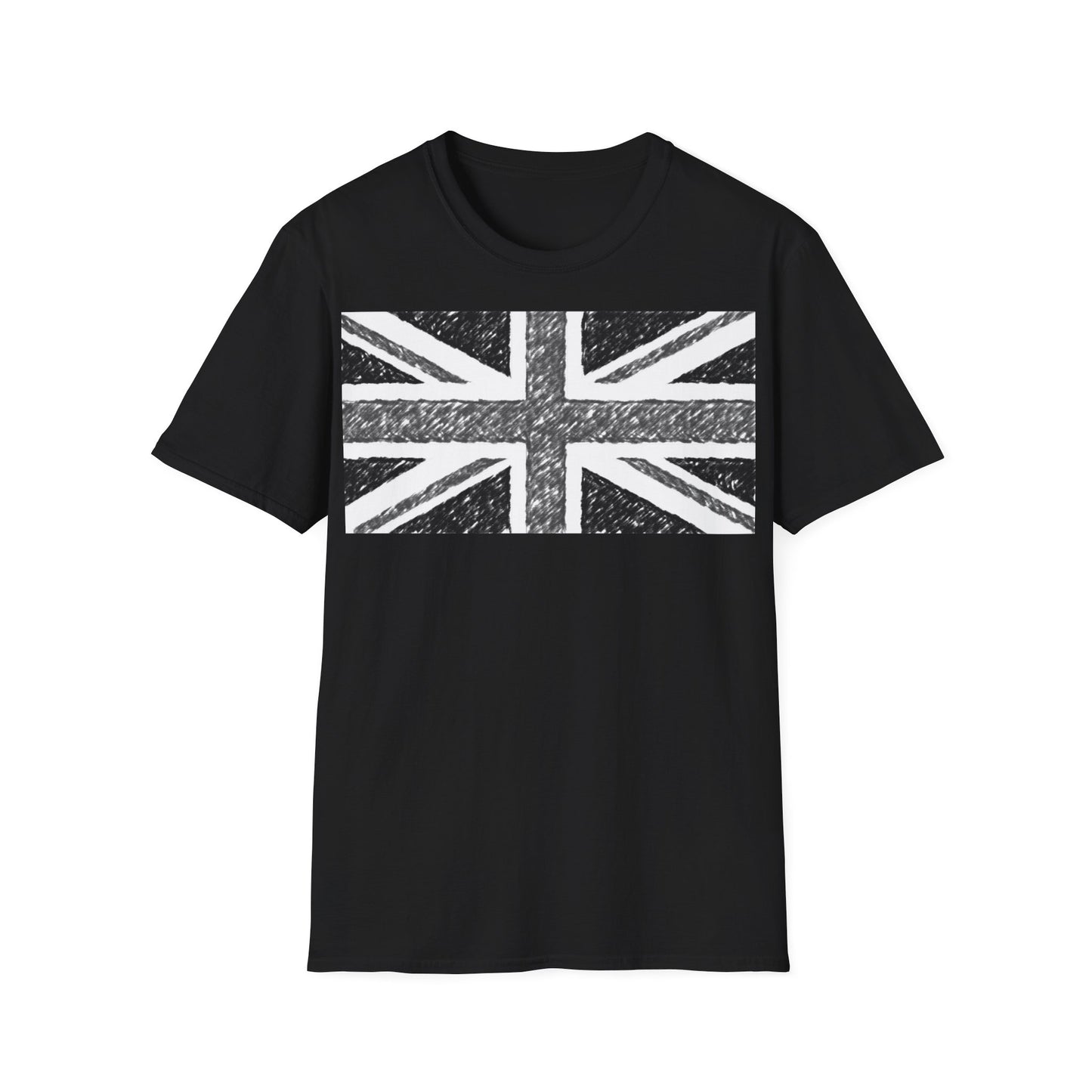 Union Jack Flag Charcoal T-Shirt